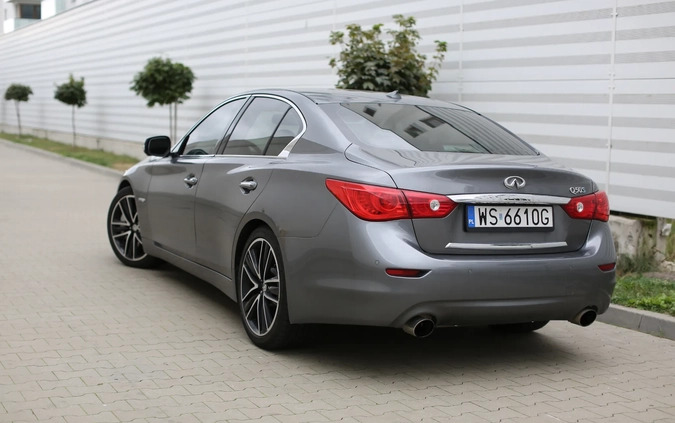 Infiniti Q50 cena 64999 przebieg: 226000, rok produkcji 2014 z Siedlce małe 277